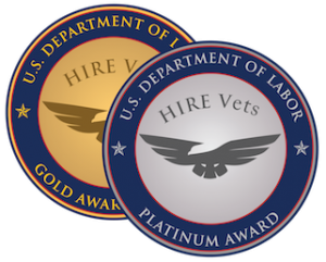 GCubed Awarded HIRE Vets Gold Medallion